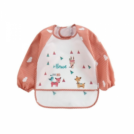 Ofertele Lunii - Baveta impermeabila cu maneci lungi 6-36 luni, Orlandokids