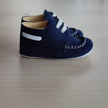 Pantofi eleganti bleumarin bebelusi baiat 0-12 luni [0]