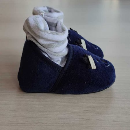 Papucei soricel bleumarin bebelusi 0-12 luni [0]