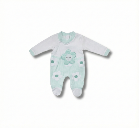 Salopeta maneca lunga model floricica bebelusi 0-9 luni [1]