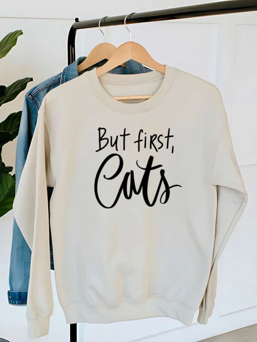 HANORAC DAMA OVERSIZE PERSONALIZAT - But first, Cats [1]