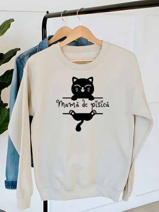 HANORAC DAMA OVERSIZE PERSONALIZAT - Mama de pisica [1]