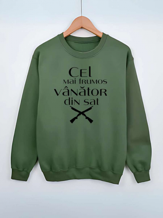 HANORAC FARA GLUGA BARBATESC PERSONALIZAT - Cel mai frumos vanator din sat [1]