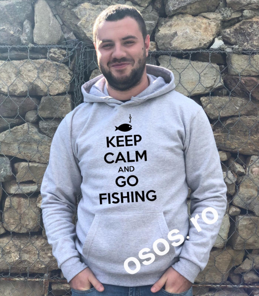 Hanorac pescar - Keep calm and go fishing [1]