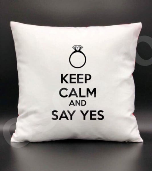 Pernă - Keep calm and say yes [1]
