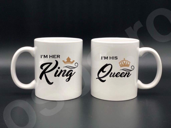 Set căni personalizate - King Queen [1]