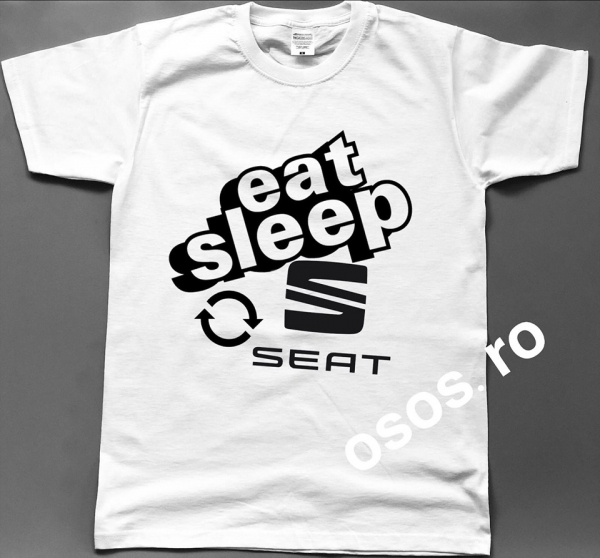 Tricou barbatesc - Eat Sleep Seat Repeat [1]