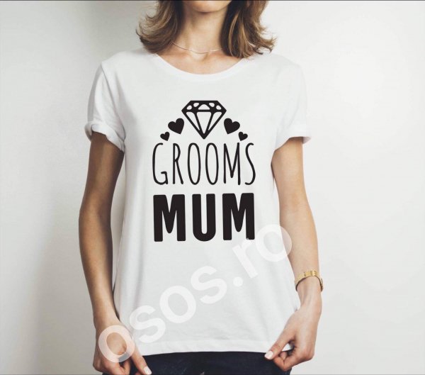 Tricou damă personalizat - Grooms Mum [1]