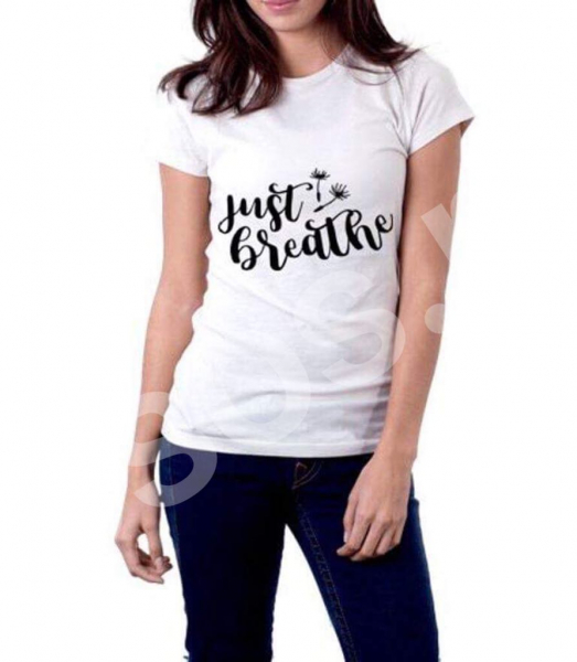 Tricou damă - Just breathe [1]