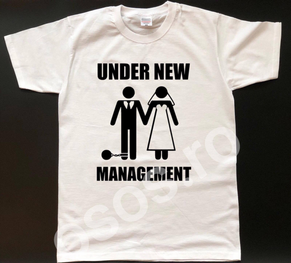 Tricou personalizat bărbătesc - Under new management [1]