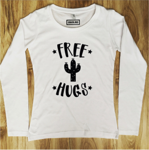 Bluze amuzante - Bluza dama - Free hugs