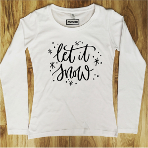 Crăciun - Bluza dama - Let it snow