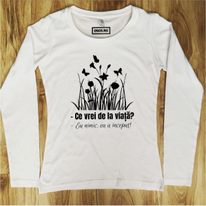 Bluze motivationale - Bluza dama - Ce vrei de la viata?