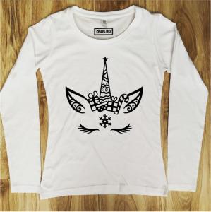 Crăciun - Bluza dama - Christmas unicorn