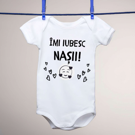 Body-uri personalizate - Body copii - Imi iubesc nasii