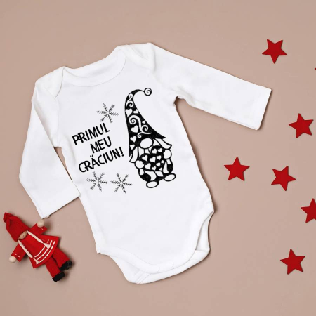 Body-uri personalizate - Body personalizat copii - Primul meu Craciun
