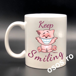 Căni personalizate - Cana personalizata - Keep smiling