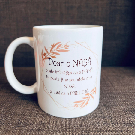 Căni personalizate - Cana personalizata - Cadou pentru nasa
