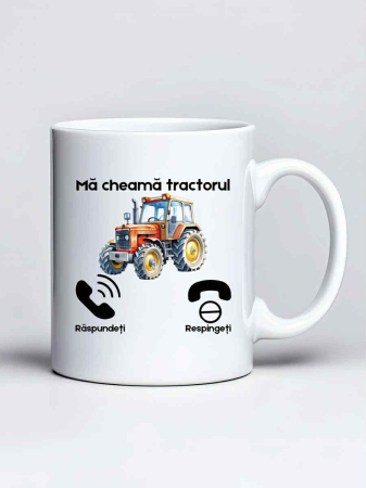 Cani cu tractoare - Cana personalizata - Ma cheama tractorul