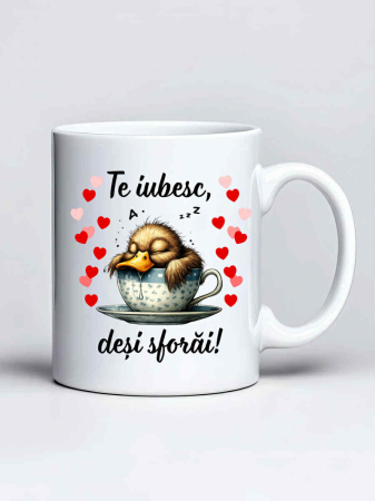 Căni personalizate - Cana personalizata - Te iubesc, desi sforai