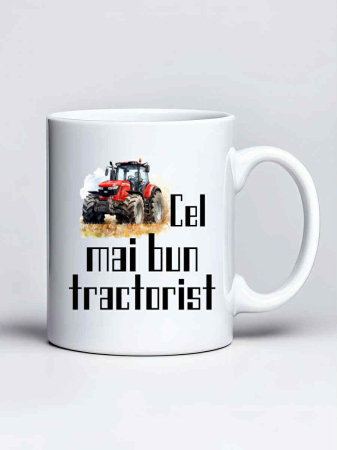 Cani cu tractoare - Cana personalizata - Cel mai bun tractorist