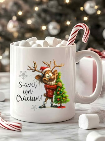 Cani de Craciun - Cana personalizata de Craciun- S-avet' un Craciun!