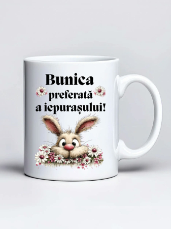 Paste - Cana personalizata de Paste- Bunica preferata a iepurasului