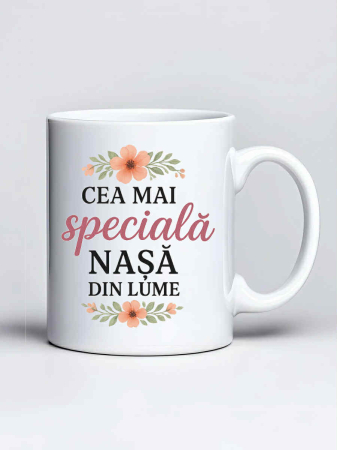 Cani pentru fini si nasi - Cana personalizata - Cea mai speciala Nasa din lume