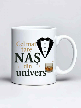 Cani pentru fini si nasi - Cana personalizata - Cel mai tare nas din univers