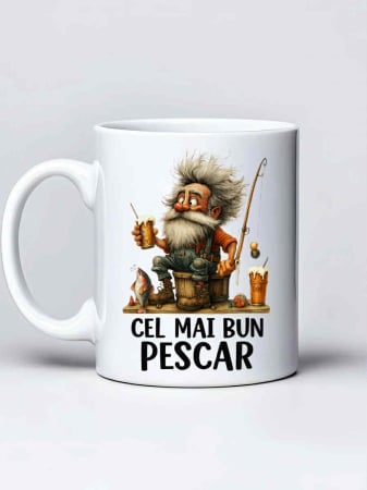 Căni personalizate - Cana personalizata pescar- Cel mai bun pescar!