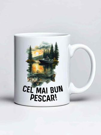 Căni personalizate - Cana personalizata pescar- Cel mai bun pescar
