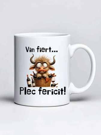 Cani amuzante - Cana personalizata - Vin fiert... plec fericit