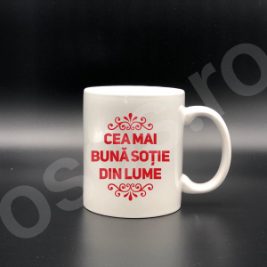 Căni personalizate - Cană personalizată - Cea mai bună soţie din lume