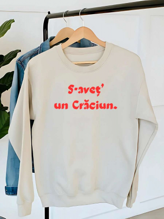 Crăciun - HANORAC DAMA OVERSIZE PERSONALIZAT -S-avet' un Craciun