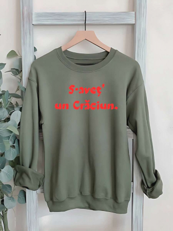 Crăciun - HANORAC FARA GLUGA BARBATESC PERSONALIZAT - S-avet' un Craciun