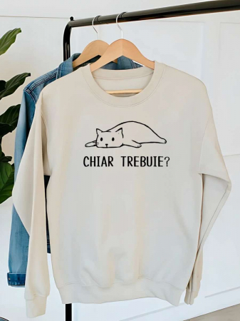 Hanorace fara gluga dama - HANORAC DAMA OVERSIZE PERSONALIZAT - Chiar trebuie?