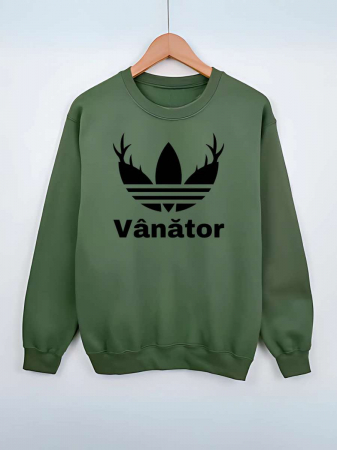 Hanorace fara gluga pentru vanatori - HANORAC FARA GLUGA BARBATESC PERSONALIZAT - Vanator
