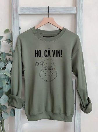Crăciun - HANORAC FARA GLUGA BARBATESC PERSONALIZAT - Ho, ca vin!
