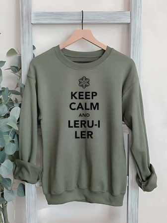 Crăciun - HANORAC FARA GLUGA BARBATESC PERSONALIZAT - Keep calm and leru-i ler