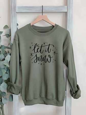 Crăciun - HANORAC FARA GLUGA BARBATESC PERSONALIZAT - Let in snow