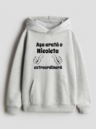 Hanorace personalizate damă - HANORAC PERSONALIZAT DAMA -  Asa arata o Nicoleta extraordinara