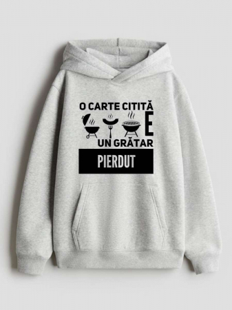 Hanorace personalizate damă - HANORAC PERSONALIZAT DAMA -  O carte citita e un gratar pierdut
