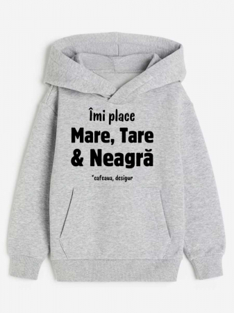 Hanorace personalizate damă - HANORAC PERSONALIZAT DAMA -  Imi place mare, tare si neagra