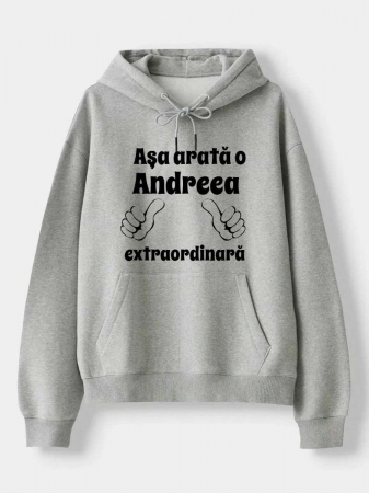 Hanorace personalizate damă - HANORAC PERSONALIZAT DAMA -  Asa arata o Andreea extraordinara