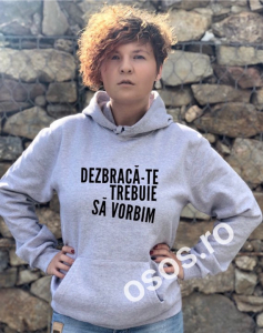 Hanorace cu gluga personalizate - Hanorac personalizat damă - Dezbraca-te Trebuie Sa Vorbim