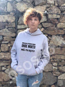 Hanorace personalizate damă - Hanorac personalizat damă - Dragă fericire! unde eşti?