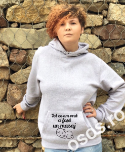 Hanorace cu gluga personalizate - Hanorac personalizat damă - Tot ce am vrut a fost un masaj