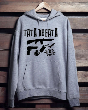 Hanorace cu gluga personalizate - HANORAC PERSONALIZAT PENTRU BARBATI - Tata de fata
