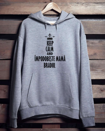 Crăciun - HANORAC PERSONALIZAT PENTRU BARBATI - Keep Calm and Impodobeste Mama Bradul