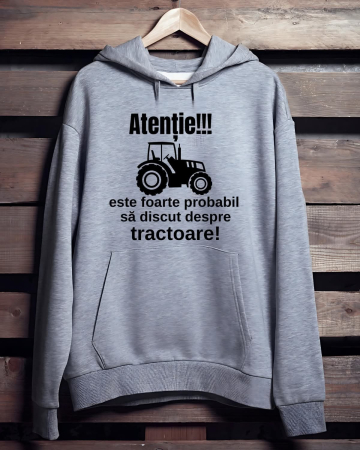 Hanorace cu Tractoare - HANORAC PERSONALIZAT PENTRU BARBATI - Atentie! este foarte probabil sa discut despre tractoare